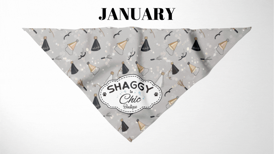 Animated preview showing the monthly bandana pattern rotation